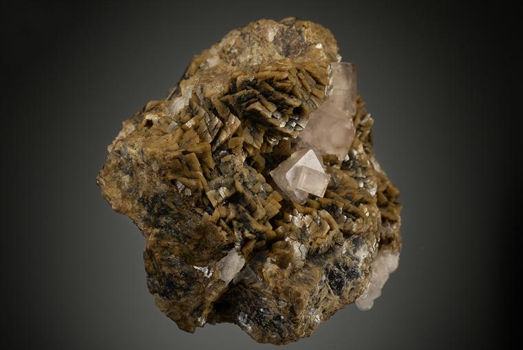 FLUORITE on SIDERITE